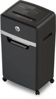 HP Pro Shredder 16MC Aktenvernichter mit Partikelschnitt P-5, 2 x 15 mm, bis 16 Blatt, schwarz