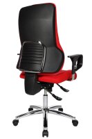 Topstar Bürostuhl Sitness 55, SD69X L51 Stoff rot, Gestell chrom