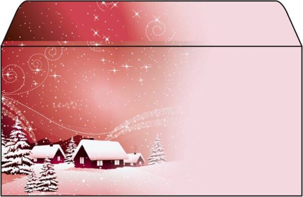 SIGEL Weihnachtsbriefumschläge Silent Night DIN lang ohne Fenster