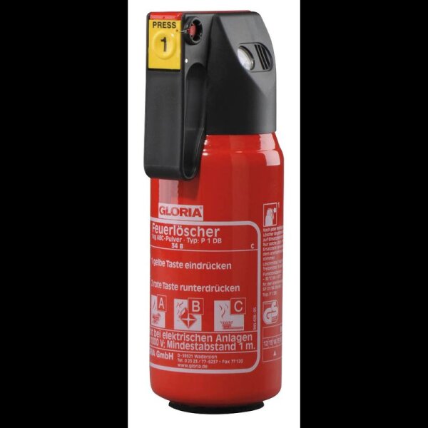 GLORIA P1DB Feuerlöscher Pulver 1,0 kg
