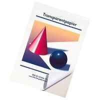 Transparentpapier Kugel und Kegel 70 g/qm, 1 Block