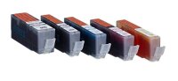 edding EDD-502 schwarz, cyan, magenta, gelb Druckerpatronen kompatibel zu Canon PGI-550 XL BK, CLI-551 XL BK/C/M/Y, 5er-Set