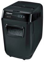 Fellowes AutoMax 200C Aktenvernichter mit Partikelschnitt P-4, 4 x 38 mm, bis 200 Blatt, schwarz