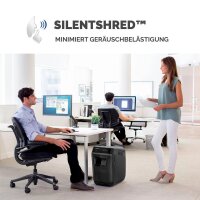 Fellowes AutoMax 200C Aktenvernichter mit Partikelschnitt P-4, 4 x 38 mm, bis 200 Blatt, schwarz