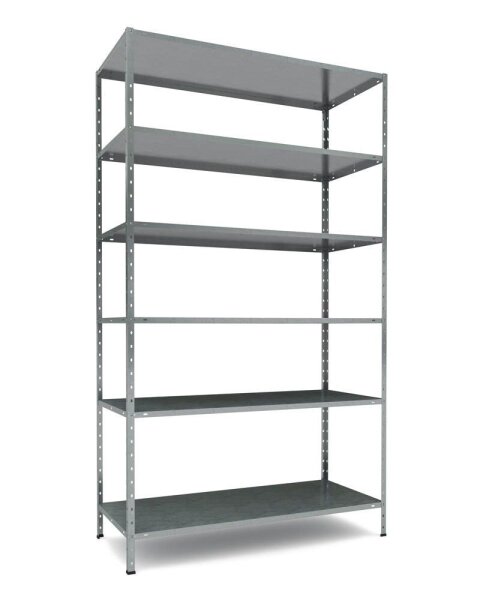 SZ Metall Schwerlastregal 11200 silber 80,0 x 35,0 x 200,0 cm