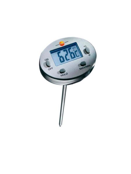 testo Mini Kerntemperatur-Lebensmittelthermometer silber, 1 St.