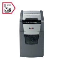 Rexel Optimum AutoFeed+ 130X Aktenvernichter mit Partikelschnitt P-4, 4 x 28 mm, bis 130 Blatt, schwarz