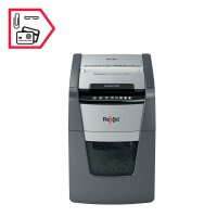 Rexel Optimum AutoFeed+ 90X Aktenvernichter mit Partikelschnitt P-4, 4 x 28 mm, bis 90 Blatt, schwarz