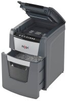 Rexel Optimum AutoFeed+ 90X Aktenvernichter mit Partikelschnitt P-4, 4 x 28 mm, bis 90 Blatt, schwarz
