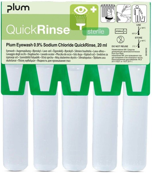 LEINA-WERKE Nachfüllpack QuickRinse Augenspülung 5x 20,0 ml
