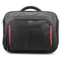Targus Laptoptasche Classic+ Kunstfaser schwarz/rot...