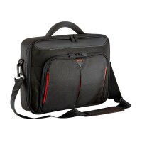 Targus Laptoptasche Classic+ Kunstfaser schwarz/rot...