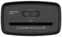 HP OneShred 8CC Aktenvernichter mit Partikelschnitt P-4, 5 x 18 mm, bis 8 Blatt, schwarz, silber