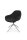 Topstar Besucherstuhl Sitness Life 2.0 SLE2010-KC0 schwarz Stoff, 1 St.