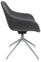 Topstar Besucherstuhl Sitness Life 2.0 SLE2010 KC2 anthrazit Stoff, 1 St.