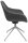 Topstar Besucherstuhl Sitness Life 2.0 SLE2010 KC2 anthrazit Stoff, 1 St.