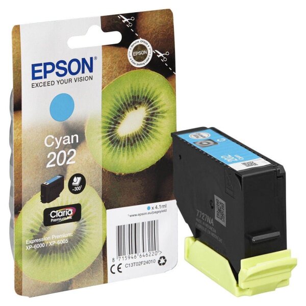 EPSON 202/T02F24 (Kiwi) cyan Druckerpatrone