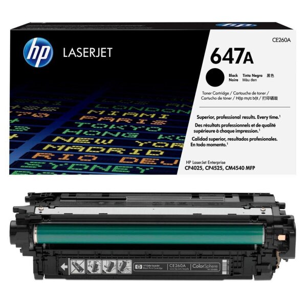 HP 647A (CE260A) schwarz Tonerkartusche
