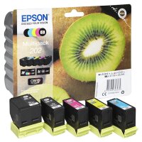 EPSON 202/T02E74 (Kiwi) schwarz, Foto schwarz, cyan,...