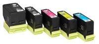 EPSON 202/T02E74 (Kiwi) schwarz, Foto schwarz, cyan, magenta, gelb Druckerpatronen, 5er-Set