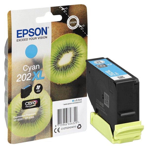 EPSON 202XL/T02H24 (Kiwi) cyan Druckerpatrone