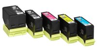 EPSON 202XL/T02G74 (Kiwi) schwarz, Foto schwarz, cyan, magenta, gelb Druckerpatronen, 5er-Set