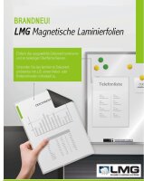 LMG Laminierfolien Magnetic Pouches glänzend für A4 75 micron, 3 St.