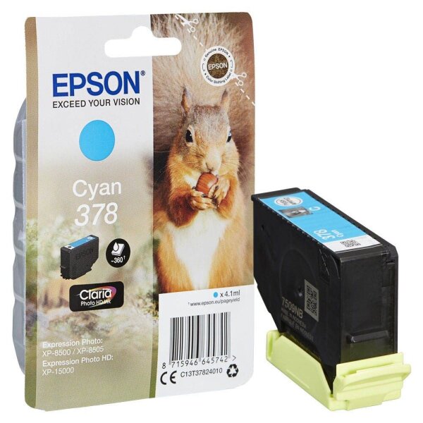 EPSON 378/T37824 (Eichhörnchen) cyan Druckerpatrone
