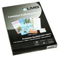 LMG Laminierfolien Soft Touch matt für A4 75 micron,...