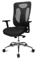 Topstar Bürostuhl Sitness Net Pro 100, NN39T T20 Stoff schwarz, Gestell alu