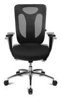 Topstar Bürostuhl Sitness Net Pro 100, NN39T T20 Stoff schwarz, Gestell alu