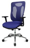 Topstar Bürostuhl Sitness Net Pro 100, NN39T T38 Stoff blau, Gestell alu