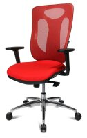 Topstar Bürostuhl Sitness Net Pro 100, NN39T T31 Stoff rot, Gestell alu