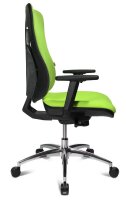 Topstar Bürostuhl Sitness Net Pro 100, NN39T T35 Stoff grün, Gestell alu