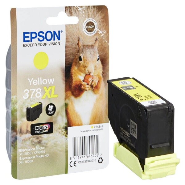 EPSON 378XL/T37944 (Eichhörnchen) gelb Druckerpatrone