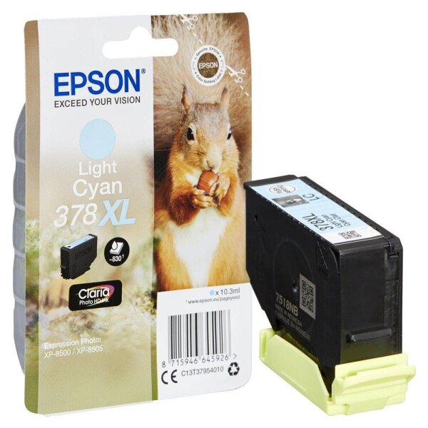 EPSON 378XL/T37954 (Eichhörnchen) light cyan Druckerpatrone