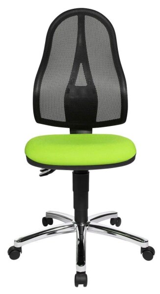 Topstar Bürostuhl Point 60 Netz, 8169NETG050 Stoff grün, Gestell chrom