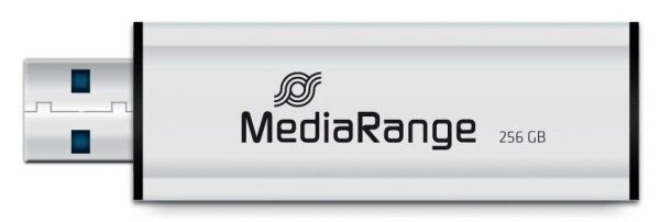 MediaRange USB-Stick schwarz, silber 256 GB, 1 St.