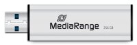 MediaRange USB-Stick schwarz, silber 256 GB, 1 St.