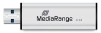 MediaRange USB-Stick schwarz, silber 64 GB, 1 St.