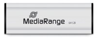 MediaRange USB-Stick schwarz, silber 64 GB, 1 St.