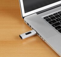 MediaRange USB-Stick schwarz, silber 32 GB, 1 St.