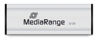 MediaRange USB-Stick schwarz, silber 32 GB, 1 St.