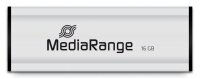 MediaRange USB-Stick schwarz, silber 16 GB, 1 St.