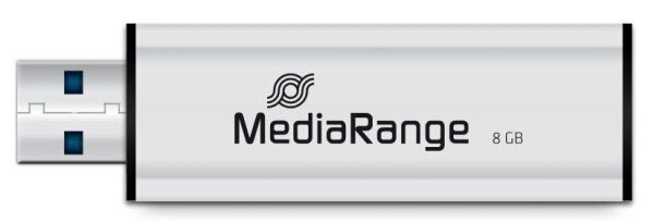 MediaRange USB-Stick schwarz, silber 8 GB, 1 St.