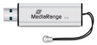 MediaRange USB-Stick schwarz, silber 8 GB, 1 St.