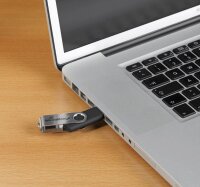 MediaRange USB-Stick schwarz, silber 32 GB