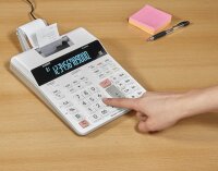 CASIO FR-2650RC Tischrechner druckend weiß
