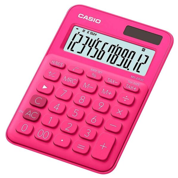 CASIO MS-20UC Tischrechner pink