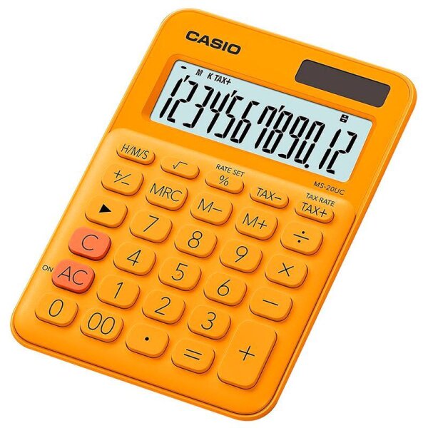 CASIO MS-20UC Tischrechner orange